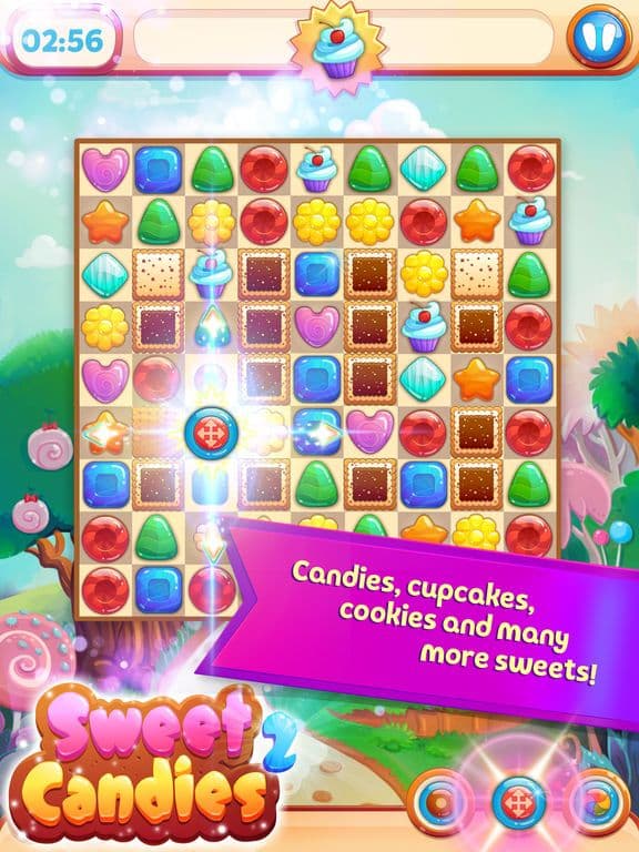 Sweet Candies 2 - Huge Match 3 screenshot 3