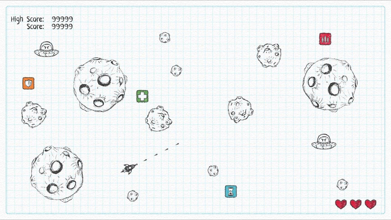 Paper Asteroids screenshot 2