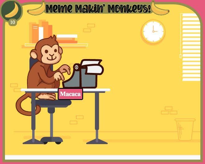 Meme Makin Monkeys! (Unfinished GMTK jam game)