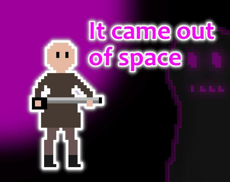 It came out of space