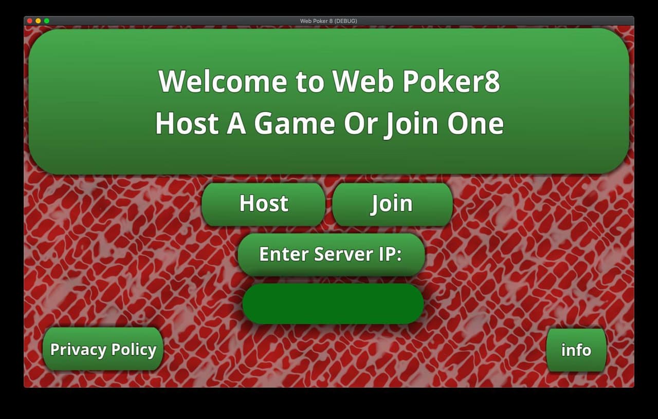 Web / Lan Poker 8 - Texas Holdem