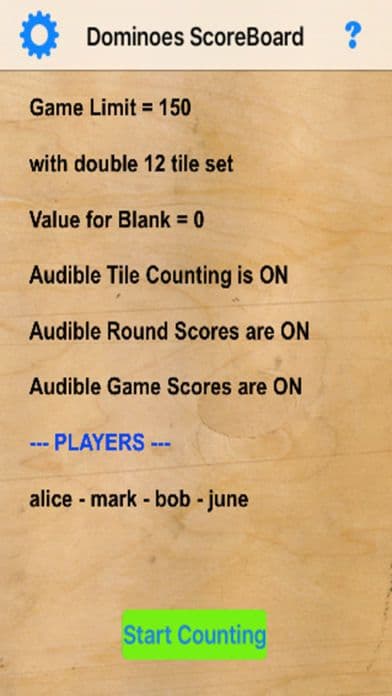 Dominoes ScoreBoard screenshot 2