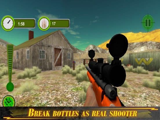 Sniper Bottles Game 3D screenshot 2