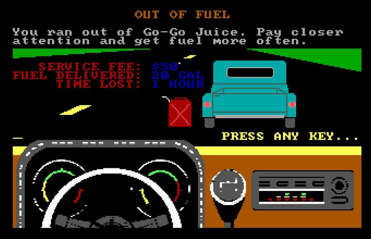 Cross Country Trucking - MS DOS screenshot 3