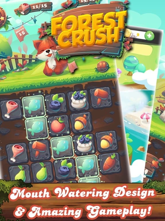 Forest Fruit Crush - Delicious Candy Line & Jelly screenshot 2