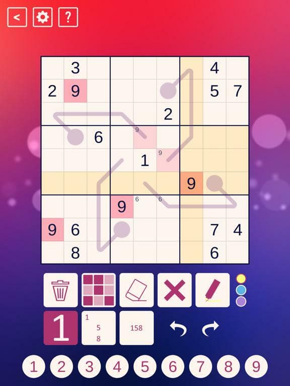 Thermo Sudoku screenshot 2