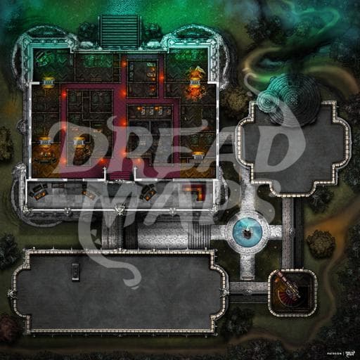 Rosebud Hollow Manor TTRPG Battlemap screenshot 4