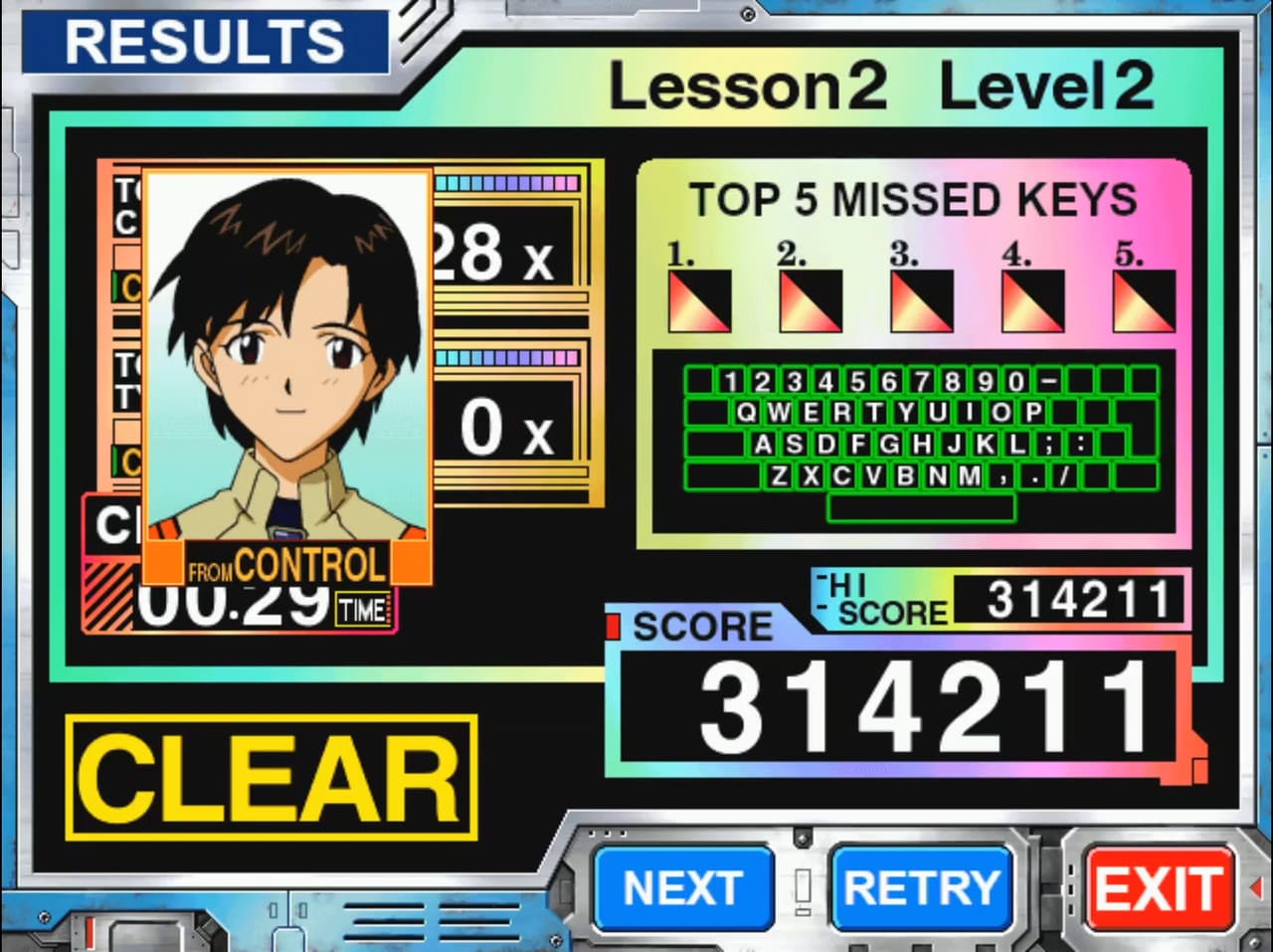 Shinseiki Evangelion: Typing E-Keikaku screenshot 4