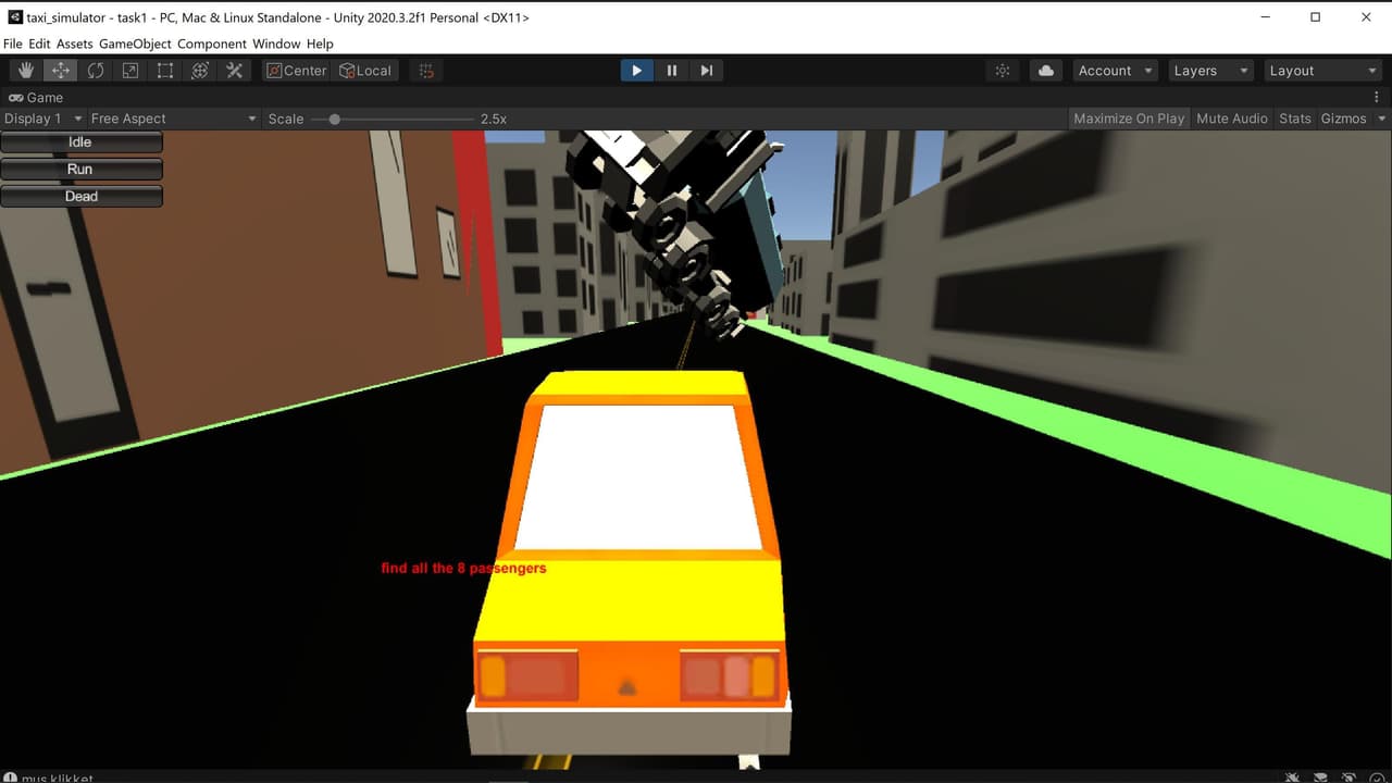Taxi simulator (itch) screenshot 2
