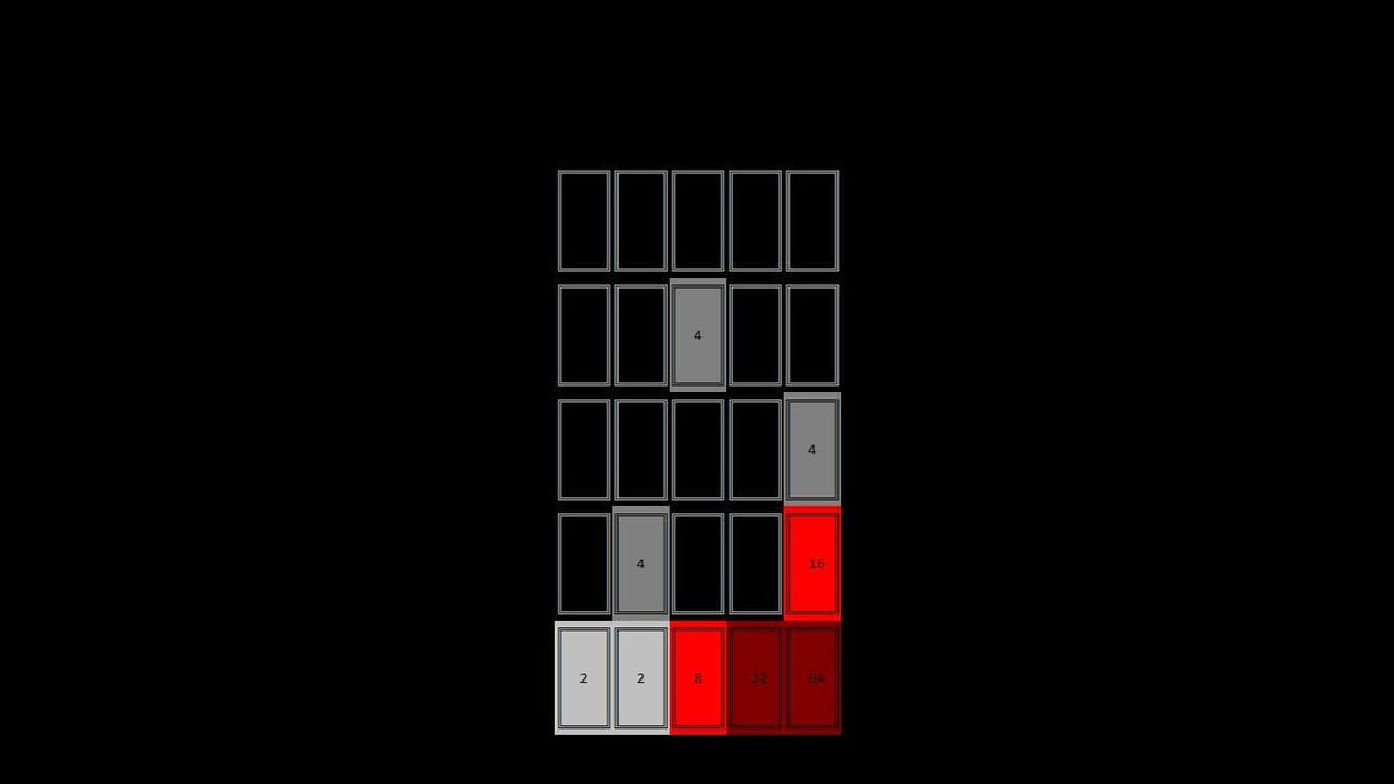 2048 in C screenshot 5
