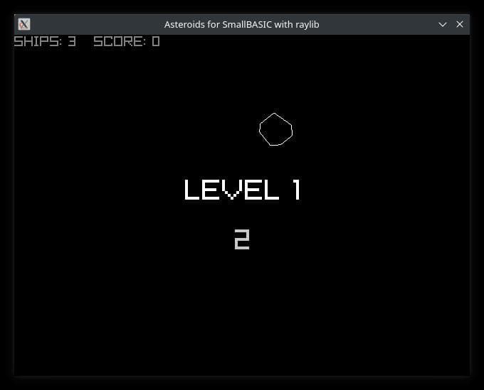 Asteroids for SmallBASIC screenshot 3