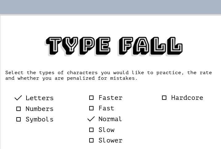 Type Fall screenshot 2