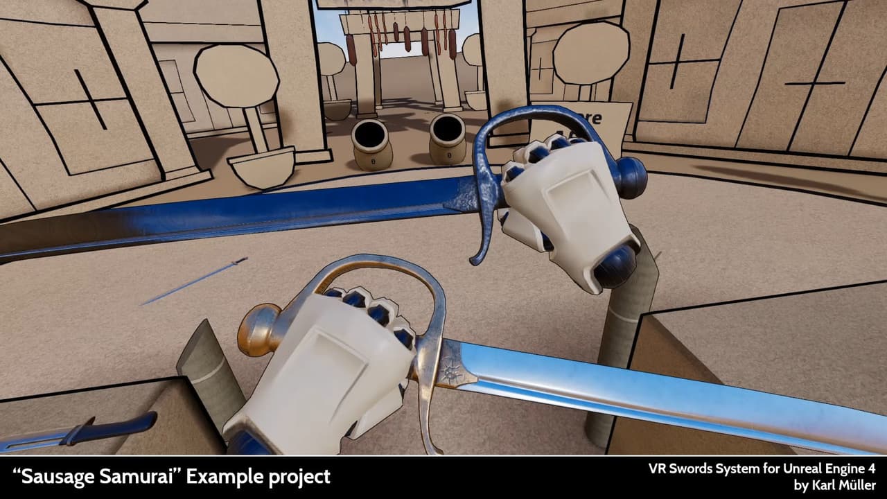 Sausage Samurai VR - Example Game screenshot 2