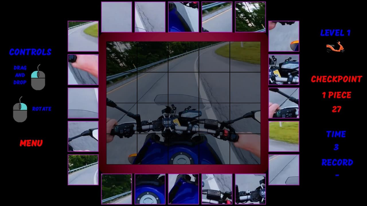 Motorbike Video Puzzle screenshot 2