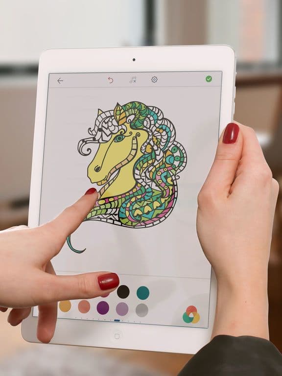 Horse Coloring Book for Adults screenshot 2