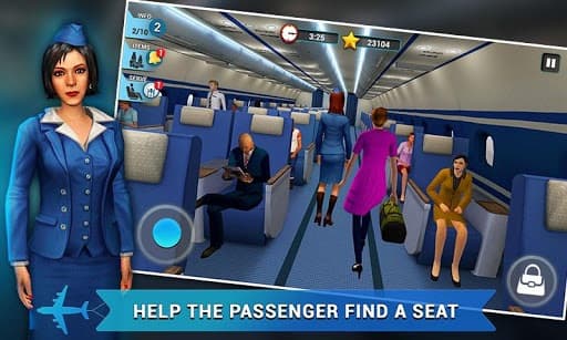 Airplane Flight Attendant -Career Job Sim screenshot 3