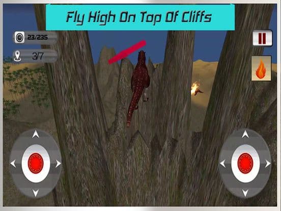 Flying Dinosaur Simulator - Velociraptor & spinosaurus Simulation FREE game