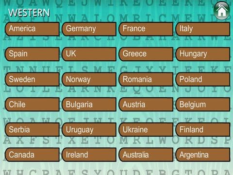 WordSearch Food (Western, Eastern, Food Type) screenshot 3