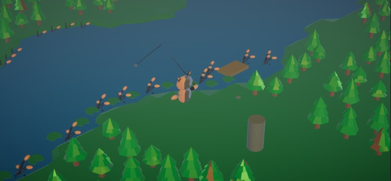 Cat fishing