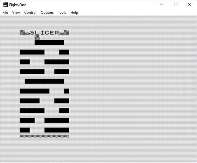 ZX81 Slicer