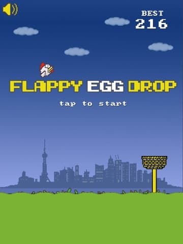 Flappy Egg Drop Free Fall screenshot 6