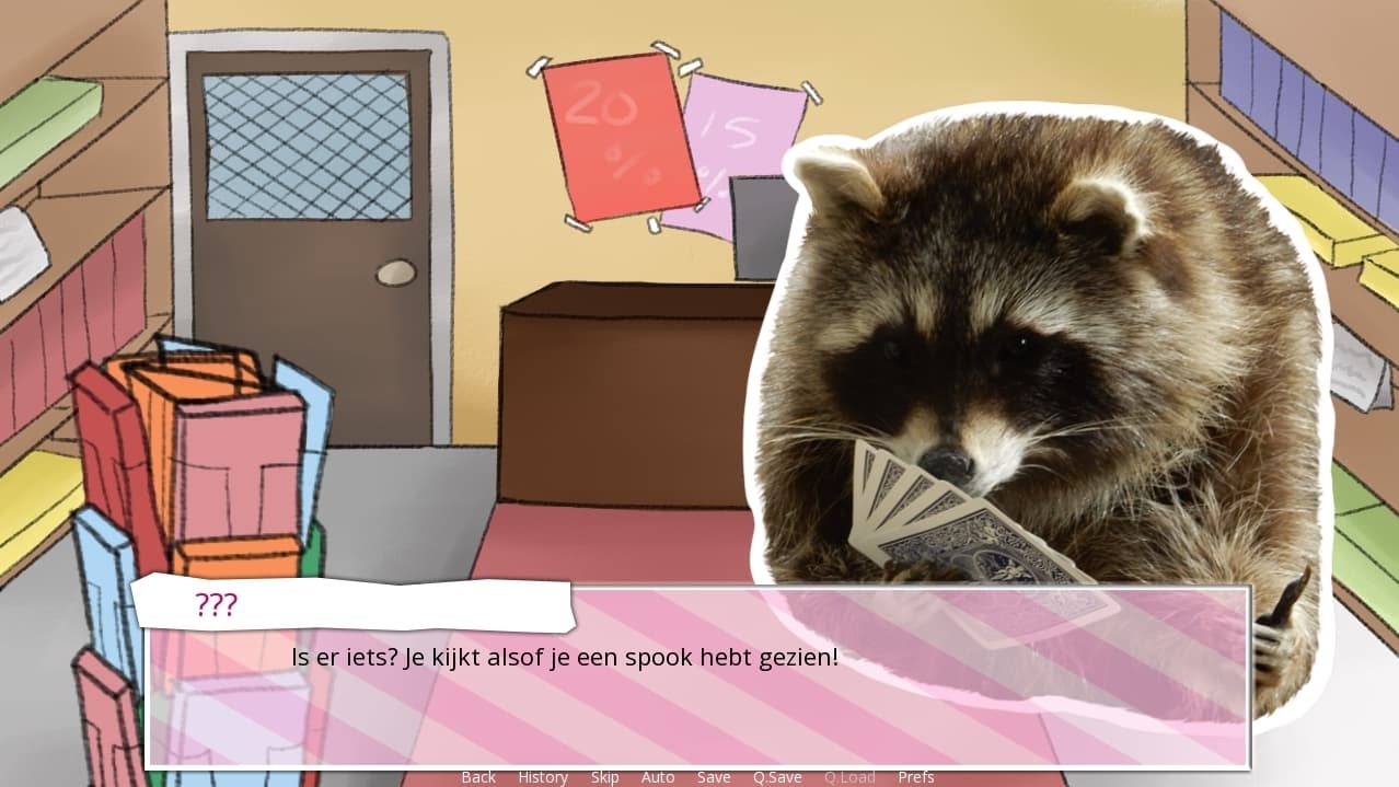 Dumpster Dating: een Ome Wasbeer Dating Sim
