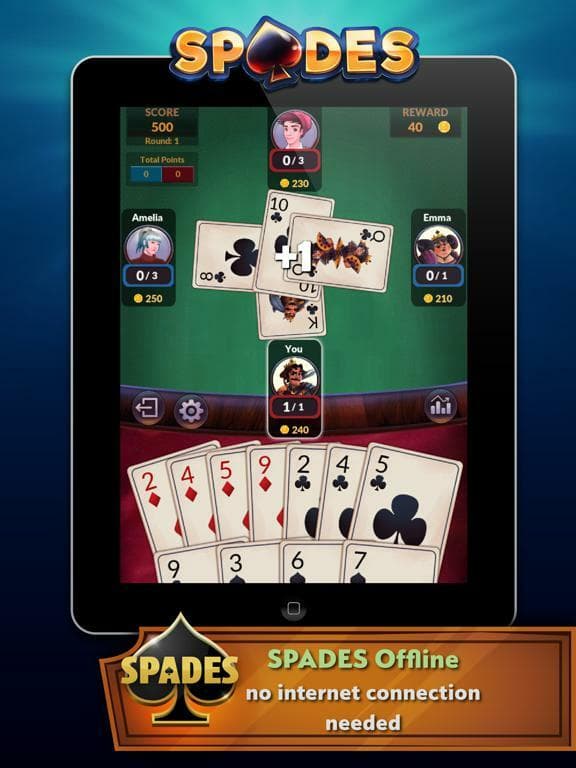 Spades - Offline screenshot 2