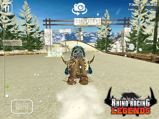 RHINO RACING LEGENDS - ( Top Free Addictive Arcade / Action 3D Animal Racing Fun Game ) screenshot 2