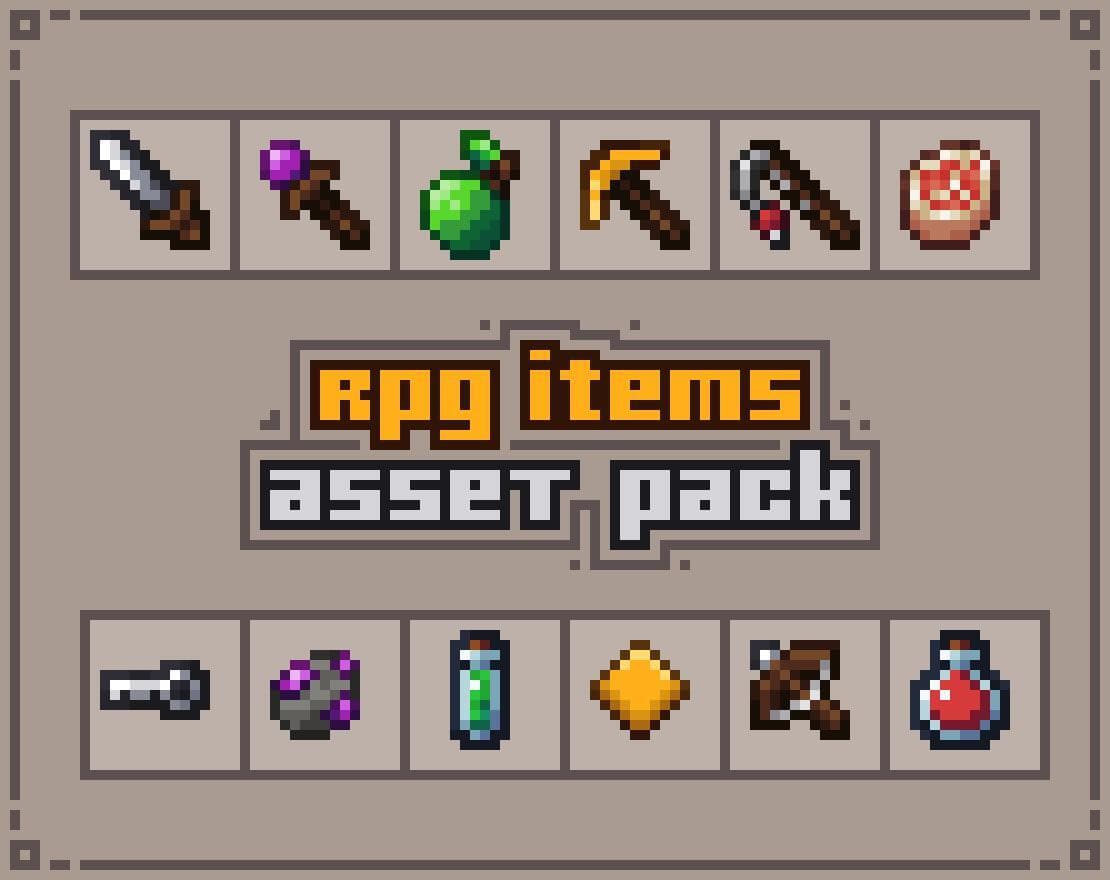 RPG Pixel items asset pack
