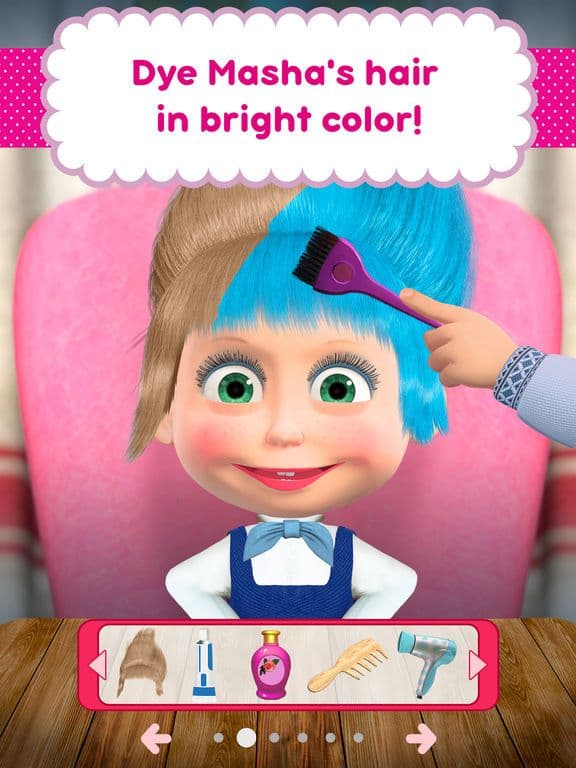 Masha and the Bear: Hair Salon screenshot 4