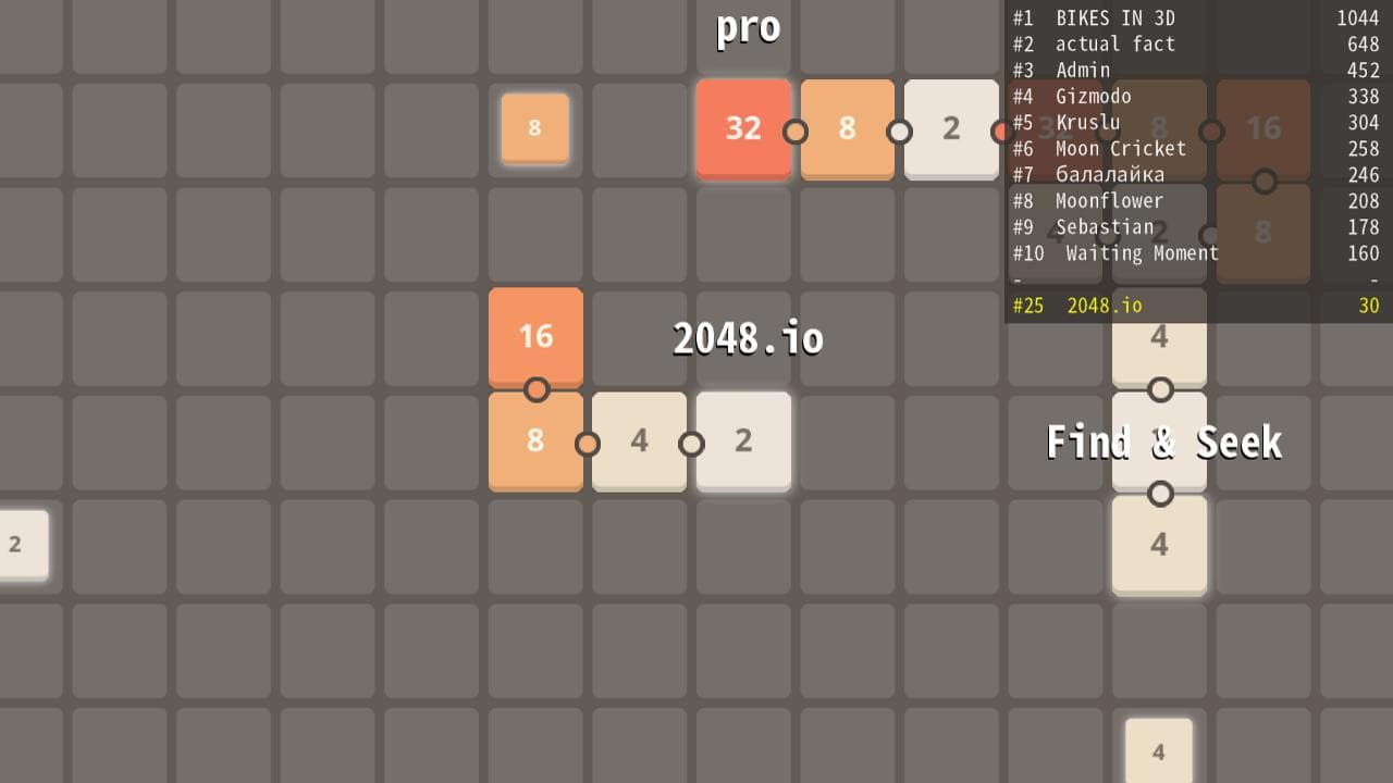 2048.io screenshot 2