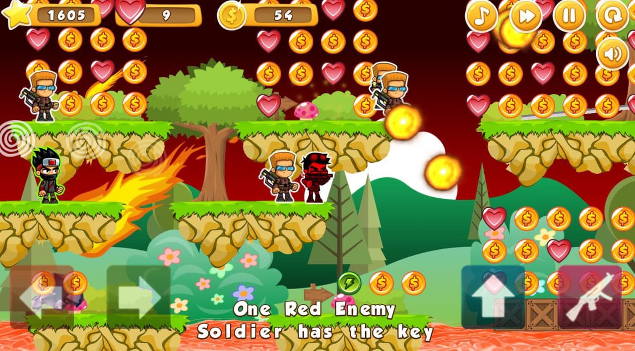 Lava Island: Shooting Action Adventure Platformer