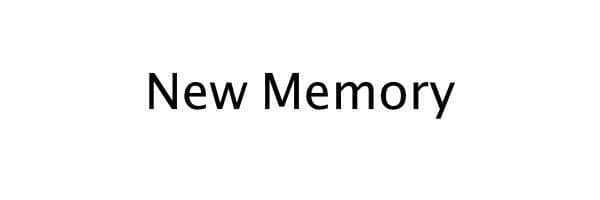 New memory
