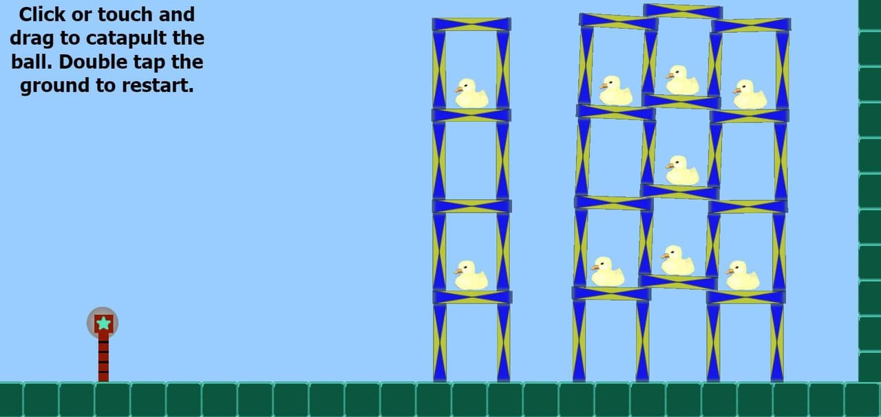 Strata-Ball: 1 Shot Catapult Game