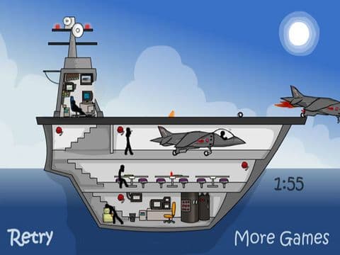 Click Death - Stick Aircraft Carrier
