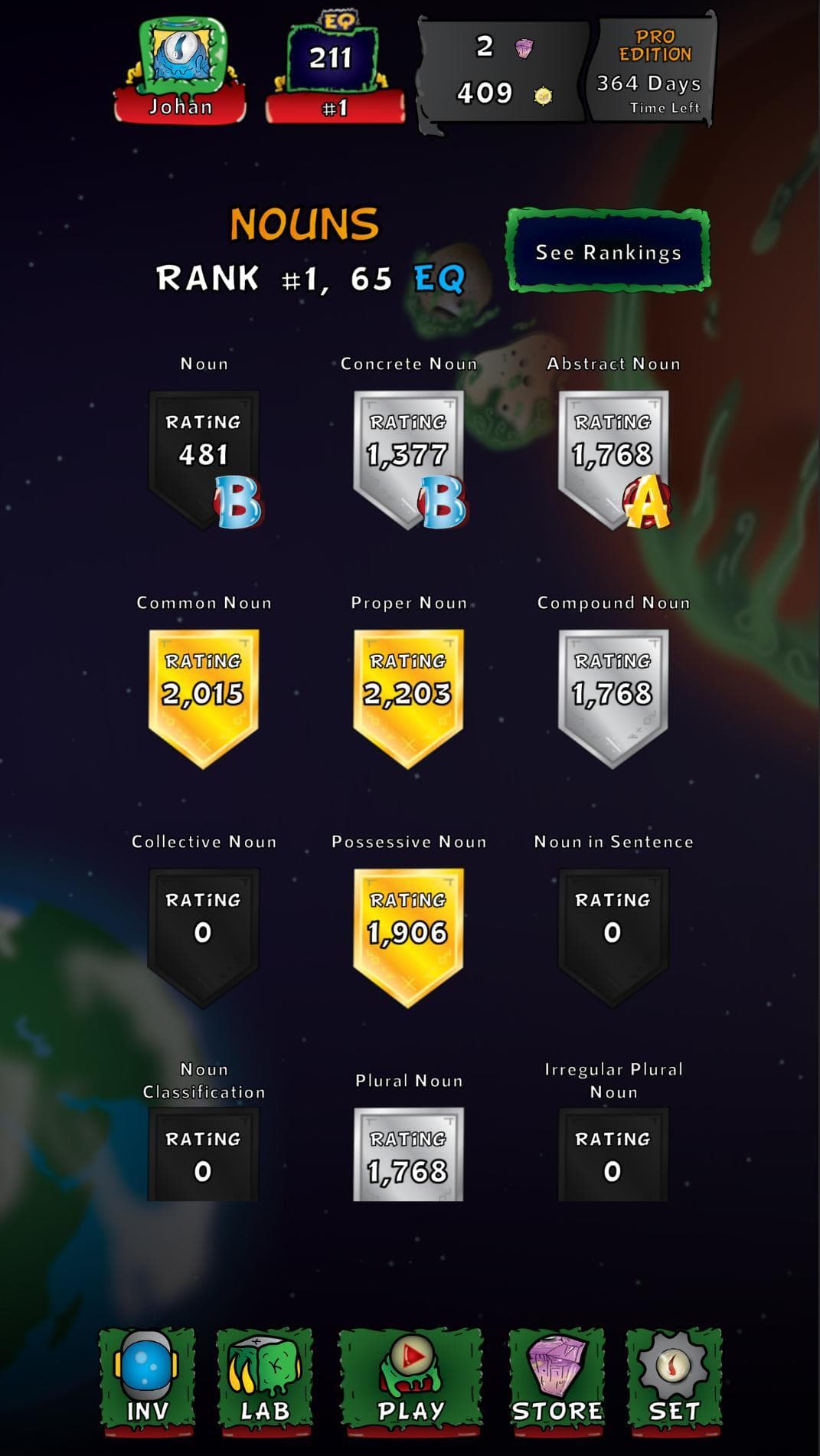 GramMars Wars - Grammar Game