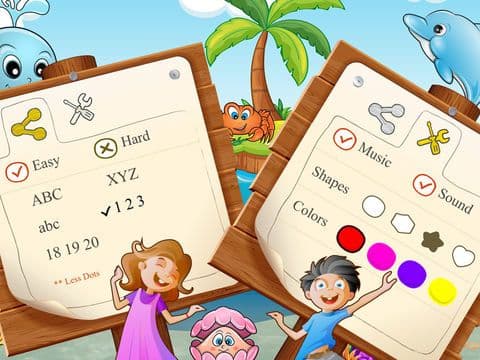 Join the Dot game for Children - Free puzzle play with animals preschool toddlers learn alphabets and numbers