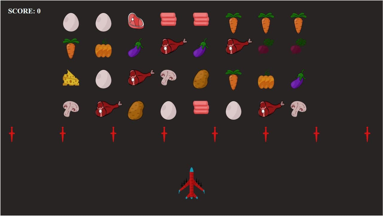 Uncooked Food Invaders