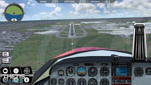 Flight Simulator 2017 FlyWings Free screenshot 3