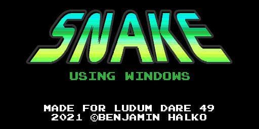 Snake Using Windows screenshot 2