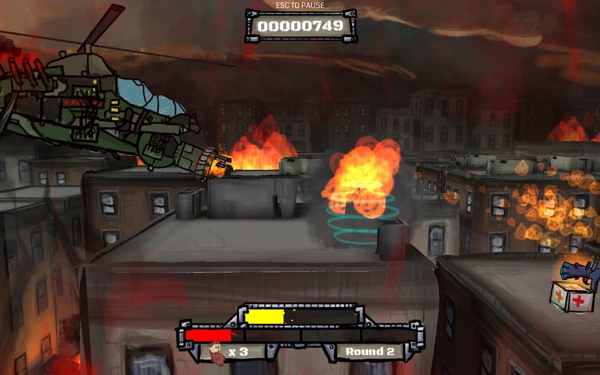 Super Rooftop Chopper Fighter screenshot 3
