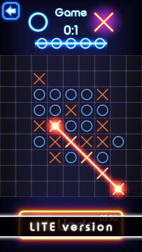 Tic Tac Toe glow - Free Puzzle Game screenshot 5