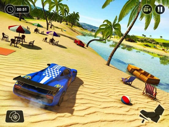 Floating Water Car Driving - Beach Surfing Racing screenshot 4
