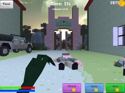 Block Dino World - Rail Shooter Raptor Hunter Mini Game Edition screenshot 4