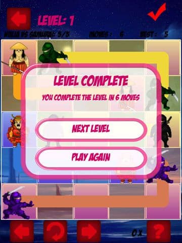 Samurais vs Ninja: Stupid Color Drawing Game