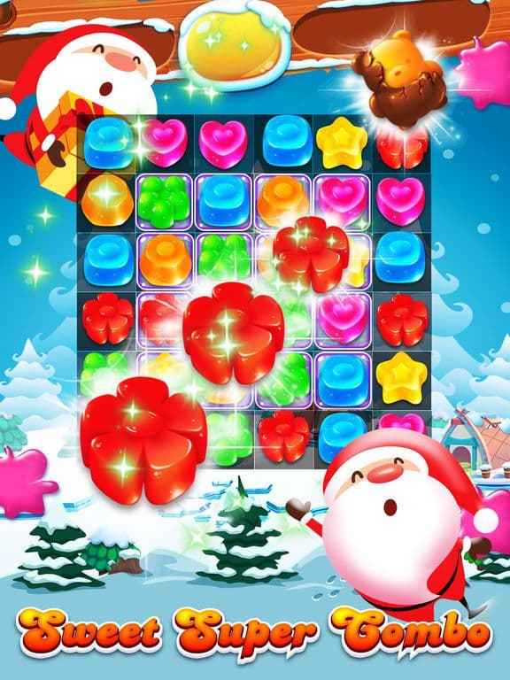 Candy Gems Christmas - Match 3 Lollipop Puzzle screenshot 3