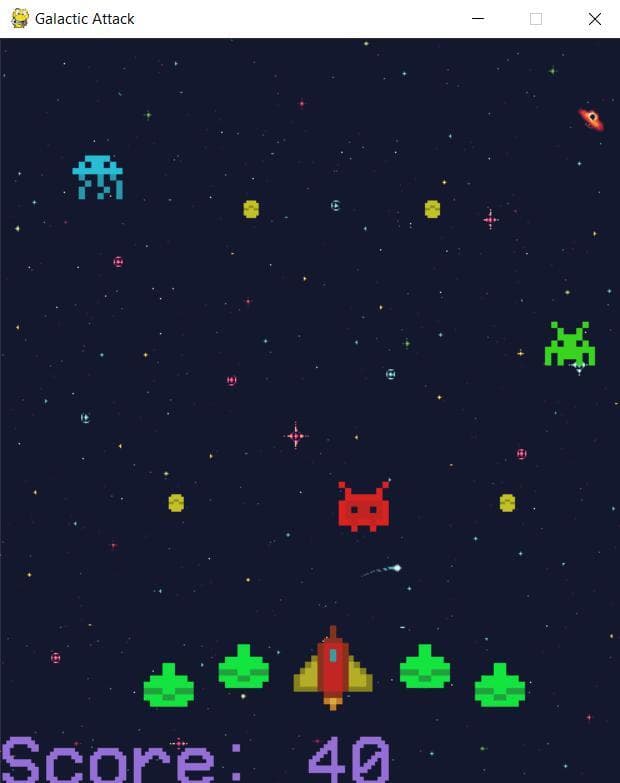 Galactic attack