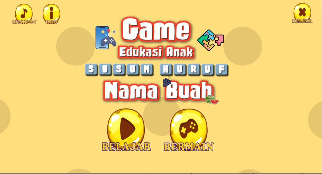 Susun Huruf Nama Buah screenshot 2