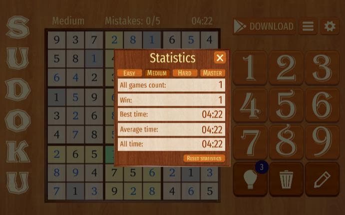 Sudoku - free classic puzzle