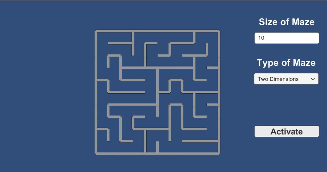 Maze Generator (António "Xpop" Barreiro) screenshot 2